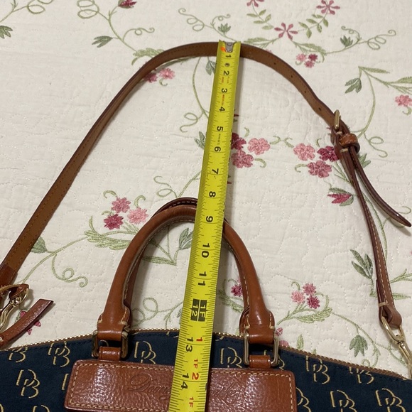 Shadow D&B Satchel Black Brown Logo Monogram Shoulder Bag Hand Bag - Picture 6 of 16